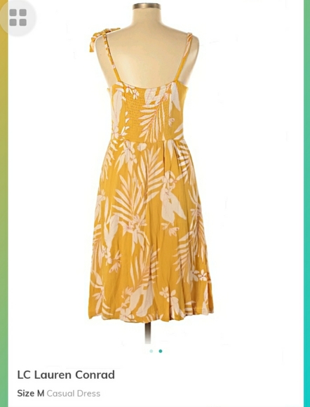 Nwot LC Lauren Conrad Button Front Dress W/Pockets - Picture 3 of 3